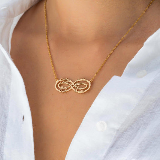 COLLIER INFINI JUSQU'À 8 PRÉNOMS