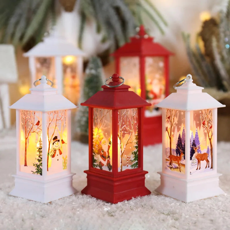 SnowLamp - Petite Lampe de Noël avec Bonhomme de Neige pour Bureau